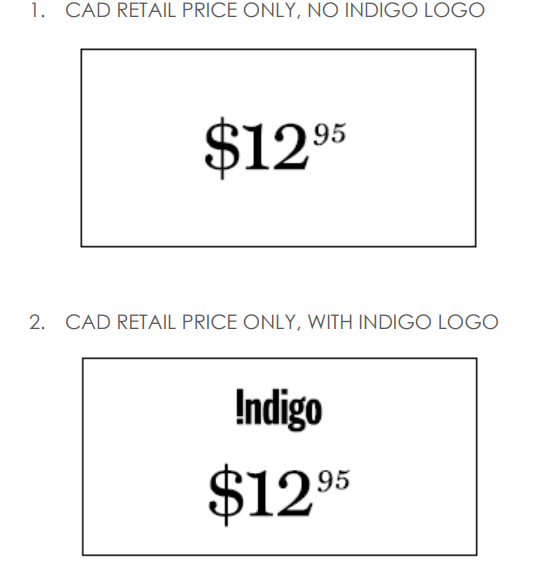 Price Sticker Requirements – Indigo Vendor Help
